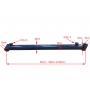 SIŁOWNIK HYDRAULICZNY SMT1SR 75x30x650 L= 830mm